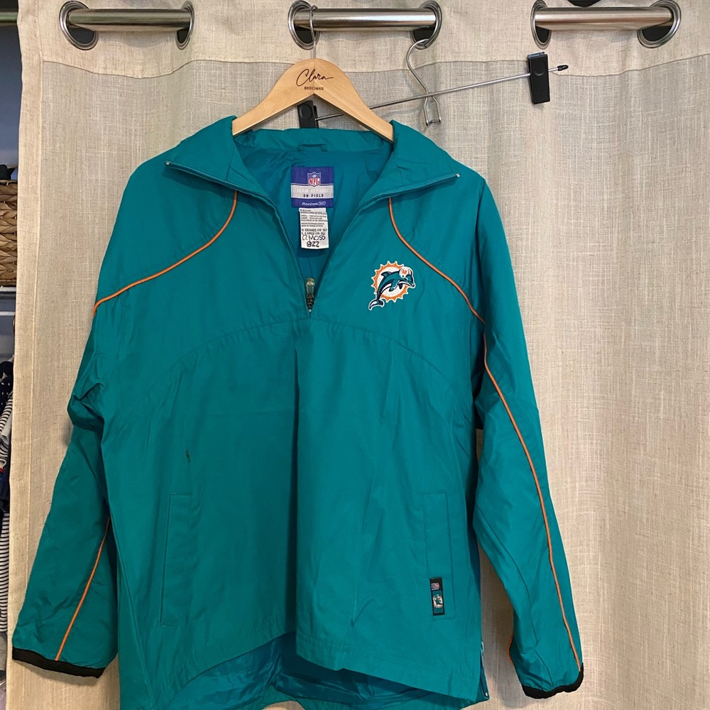 Reebok Green Raincoat Lightweight Waterproof Jacket